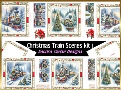Image of cup899411_719 - Christmas Scenic Trains 7x7ins topper sheets x 6 with Inserts kit 1