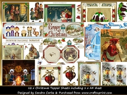 Image of cup818162_719 - Christmas 12 x topper sheets decoupage kit