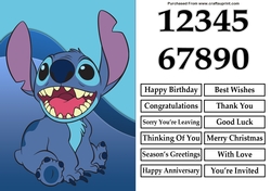 Image of cup802967_82225 - Stitch from Lilo and Stitch A5 Quick Card