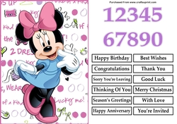 Image of cup809300_82225 - Minnie Mouse A5 Quick Card