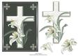 cup175225_66 - Sympathy Cross with Lilies