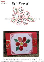 Image of cup563520_262 - Red Flower Iris Folding Pattern