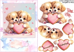 cup1422177_38 - Hug in the Rain Scalloped Round Easel Card and Large Card Front MinI Kit