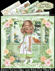 Image of cup788180_38 - Sweet Little Girl and her Cat Mini Kit