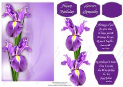 Image of cup282940_543 - Purple Iris Birthday or Sympathy