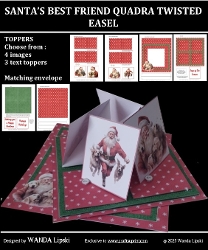 Image of cup844841_2237 - SANTAS BEST FRIEND CHRISTMAS  QUADRA EASEL