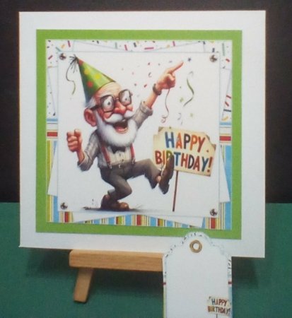 cup1399977_1209 - Quirky grandpa birthday wishes 7x7 & A5 choice of four mini kit
