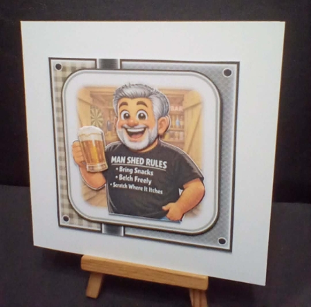 cup1424252_2053 - Man Shed Rules Mini Kit Birthday/Fathers Day