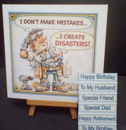 cup1433636_104105 - Man Problems Mini Kit 12 **Includes 6x6 & 7x7 Card Bases** 