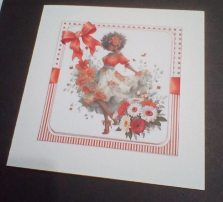 cup1436549_1209 - 7X7 Beautiful spring afro American lady choice of four mini kit
