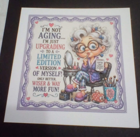 cup1440898_104105 - Im Not Aging Mini Kit   **Includes 5X7, 6x6 & 7x7 Card Bases** 