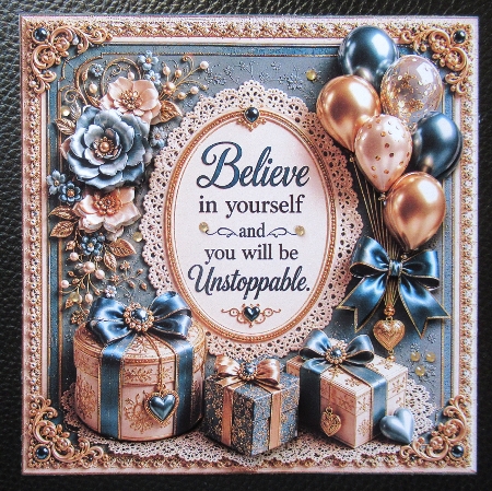 cup1448691_104105 - Believe In Yourself Mini Kit **Includes 5X7, 6x6, 7x7 8X8 Card Bases**  
