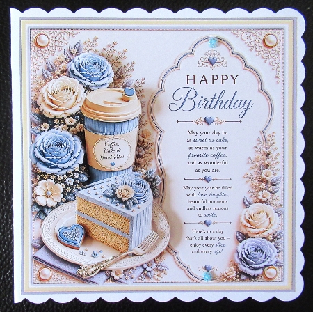 cup1449044_1443 - Hope Your Birthday Is As Sweet As Cake! (Blue)