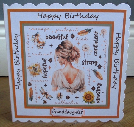 cup1286814_2474 - Blonde Daughter Granddaughter Female 7 x 7 Birthday Card