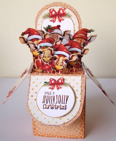 cup1415306_1784 - Funny Christmas Giraffes Pop-Up Box