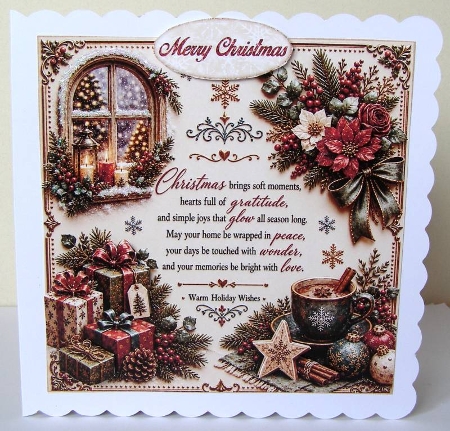 cup1448273_104105 - Warm Holiday Wishes Mini Kit **Includes 5X7, 6x6, 7x7 8X8 Card Bases** 