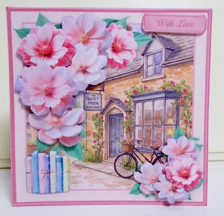 cup1422479_1648 - The Little Bookshop - Decoupage Card Mini Kit