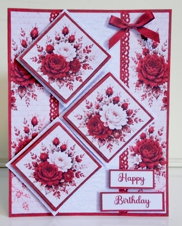cup1443616_135813 - Red Rose Card Kit – Diamond Panels, Satin Ribbon & Elegant Best Wishes Topper