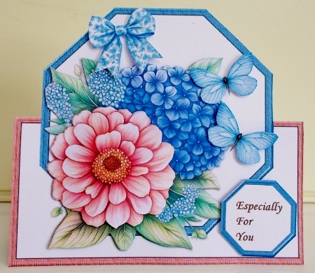 cup1448421_936 - Octagon Shaped Card Topper Hydrangea &  Zinnias