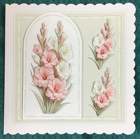cup1448675_135813 - Elegant 7x7 Pink & White Floral Birthday Card Front – Layered Flower Design