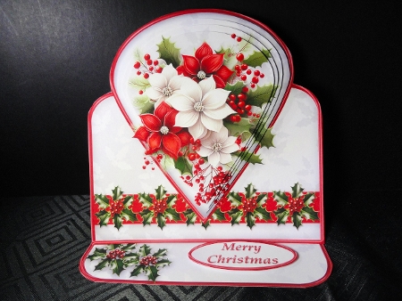 cup1412941_1648 - Christmas Flowers - Teardrop Pyramid Easel Card Mini Kit