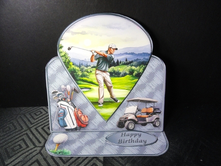 cup1412943_1648 - Golfing - Teardrop Pyramid Easel Card Mini Kit