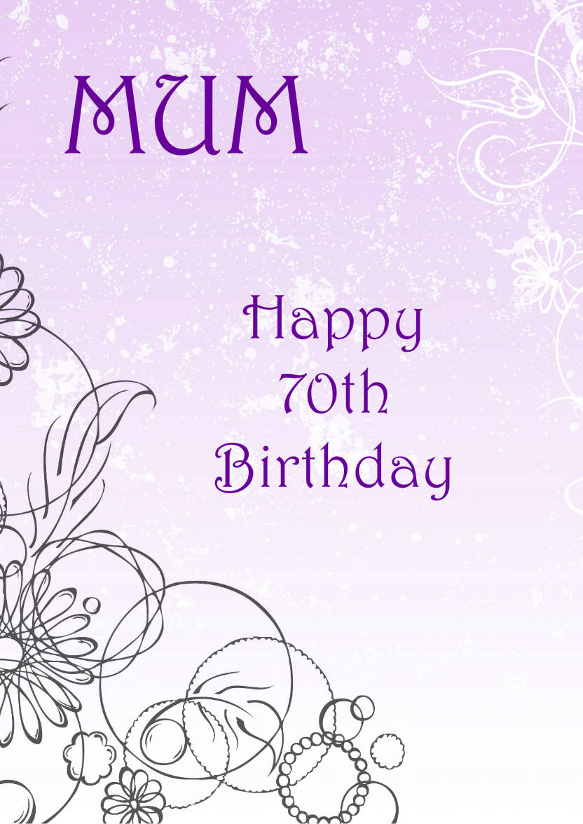 Purple Flourish Background - card made with Crafty Bob's Card Creator