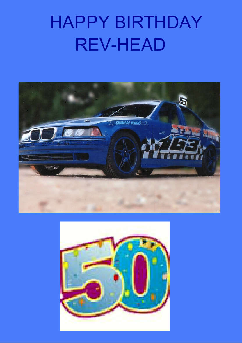 Dark Blue Plain Background - card made with Crafty Bob's Card Creator