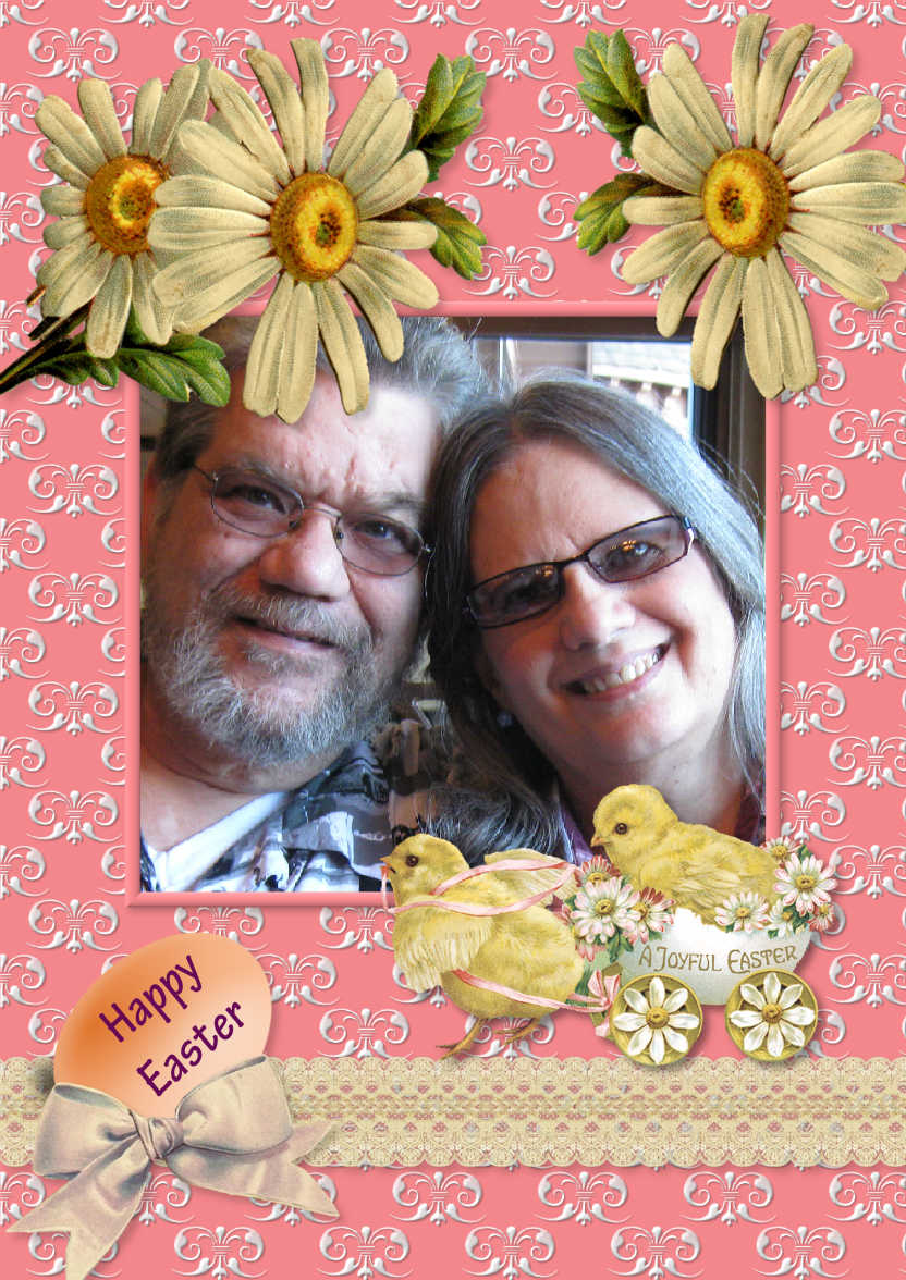 Easter Wagon - card made with Crafty Bob's Card Creator