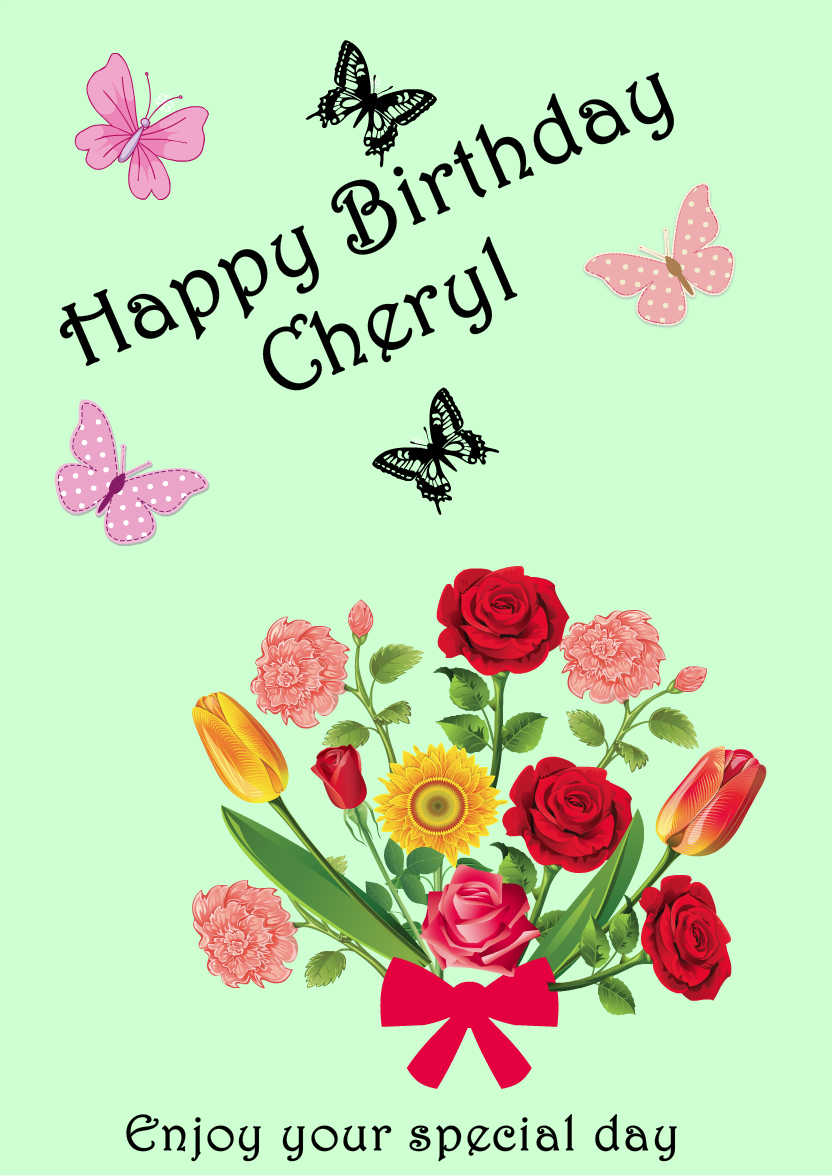 Light Green Plain Background - card made with Crafty Bob's Card Creator