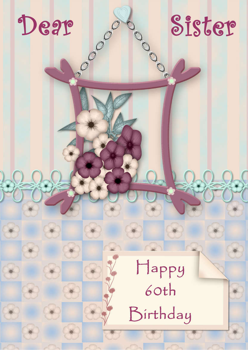 Framed Flowers - card made with Crafty Bob's Card Creator