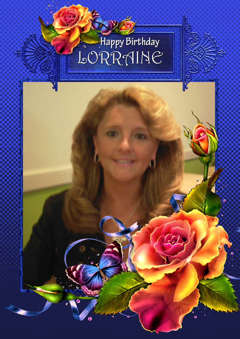 Custom Photo Floral Greeting Card - card made with Crafty Bob's Card Creator