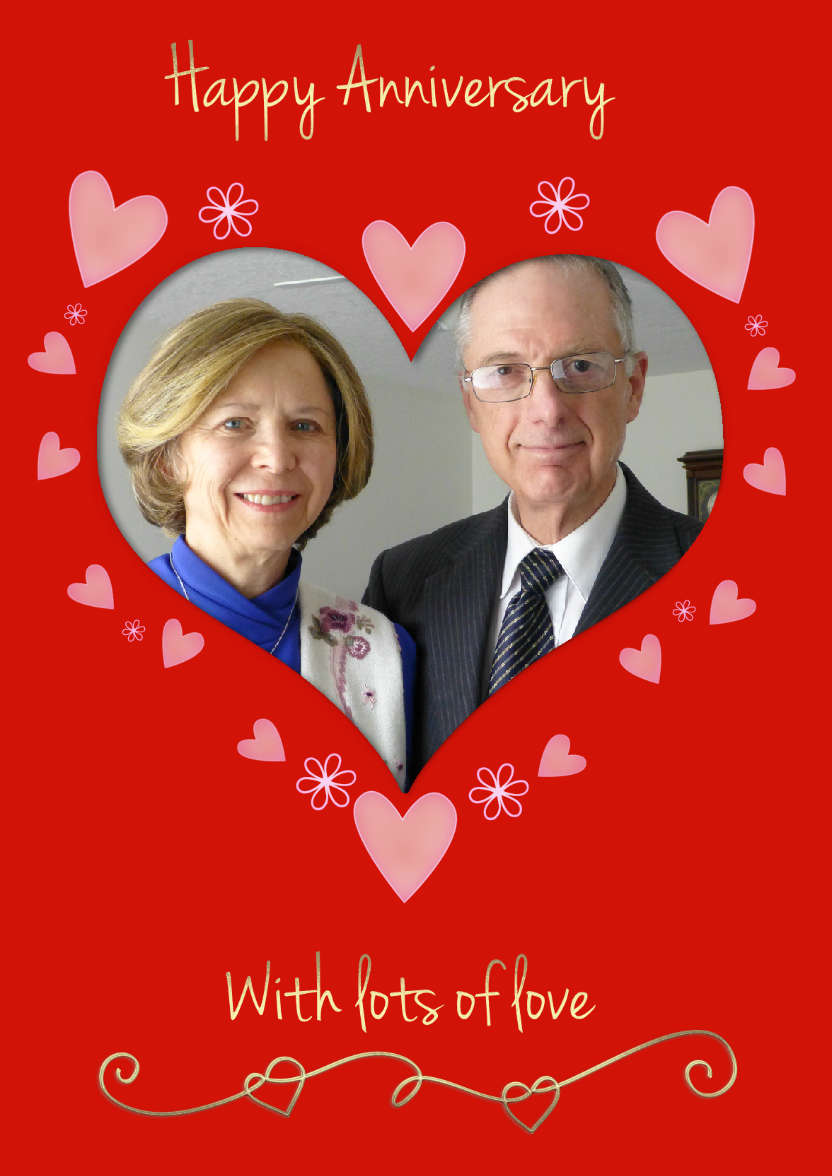 Anniversary Heart - card made with Crafty Bob's Card Creator