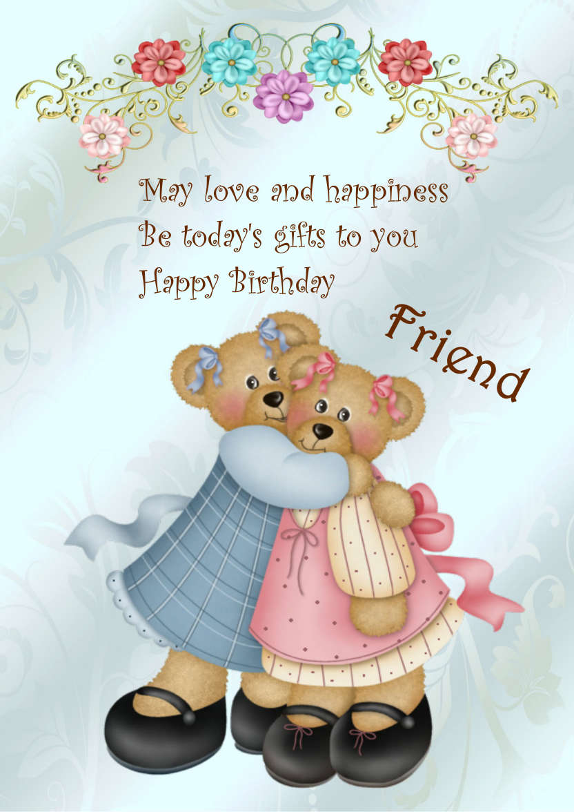 Birthday Bears - card made with Crafty Bob's Card Creator