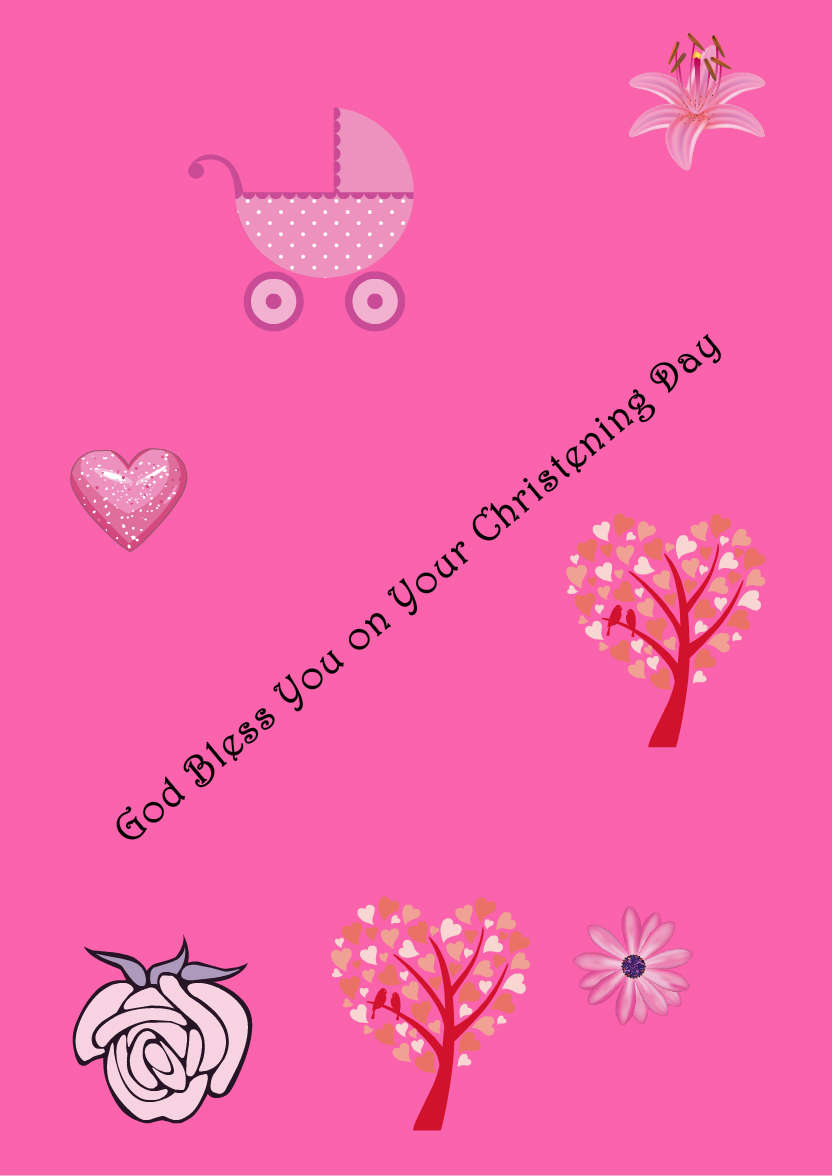 Dark Pink Plain Background - card made with Crafty Bob's Card Creator