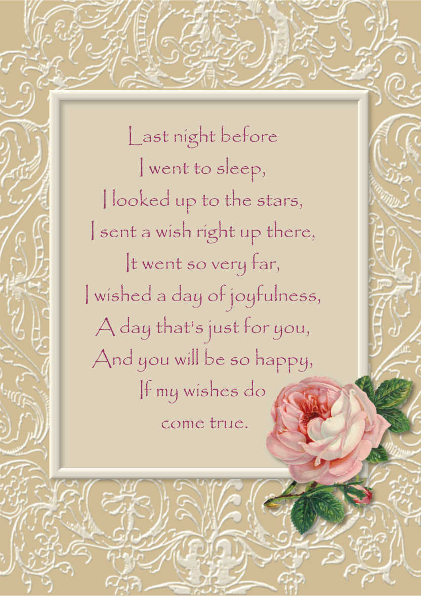 Framed Pink Rose Insert - card made with Crafty Bob's Card Creator