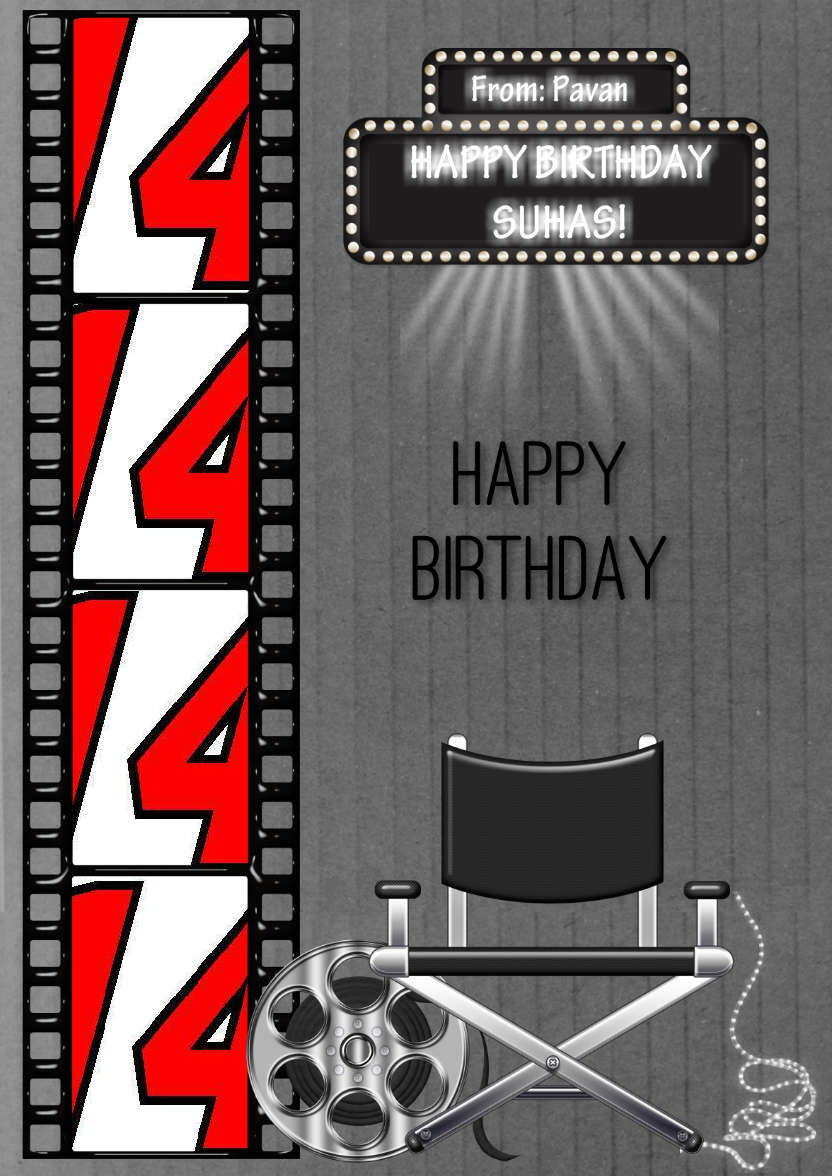 Movie Time - card made with Crafty Bob's Card Creator