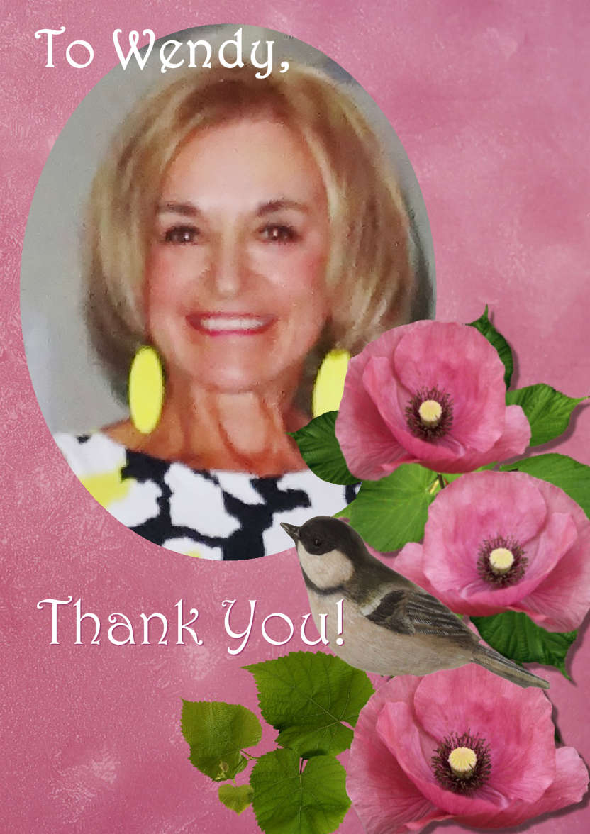 Floral Aperture Photo Card - card made with Crafty Bob's Card Creator