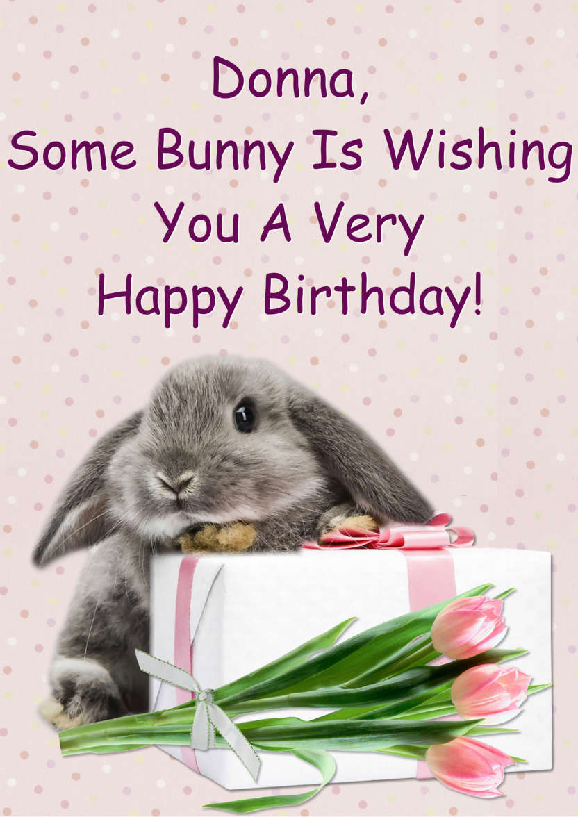 Some Bunny Birthday - card made with Crafty Bob's Card Creator