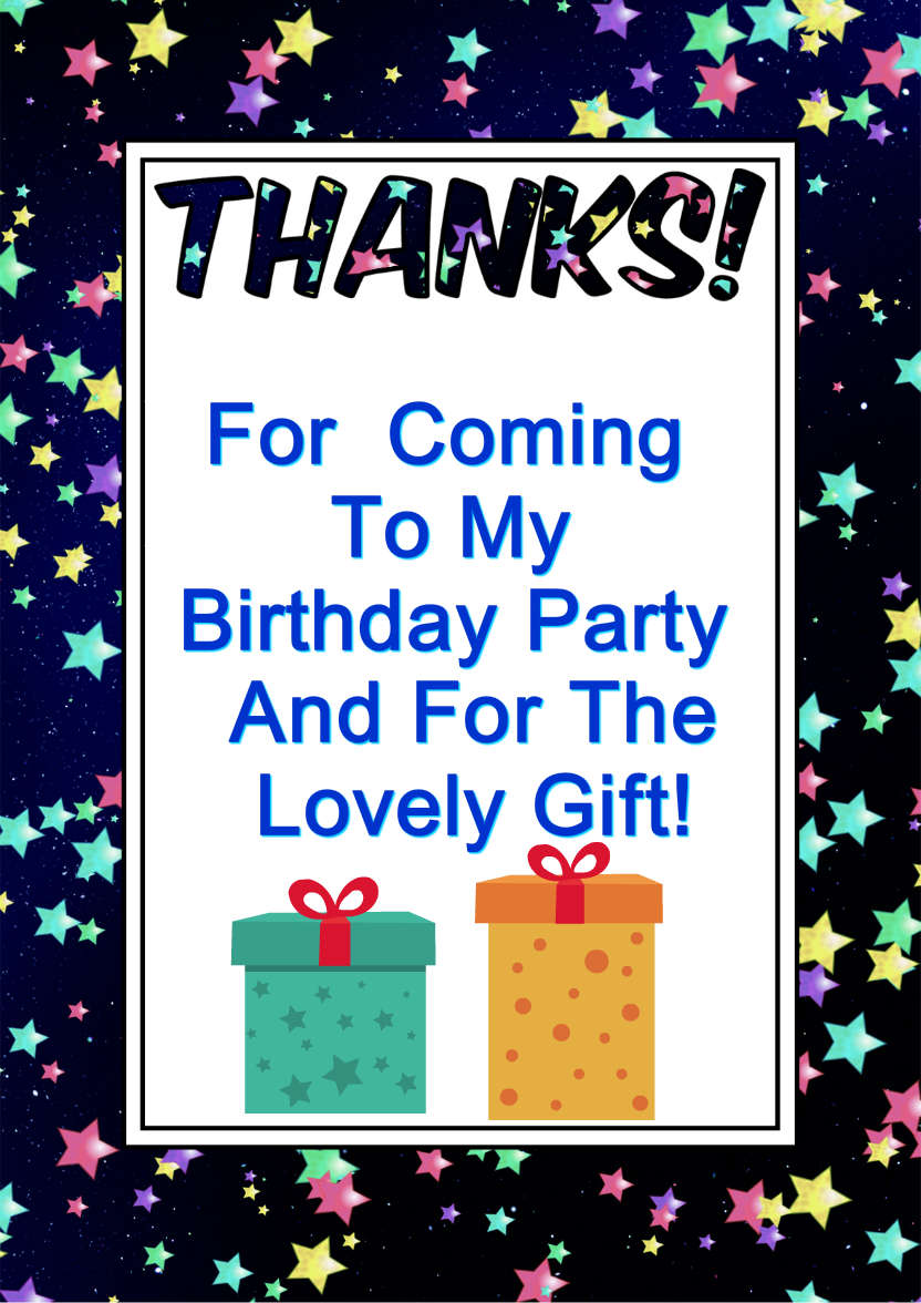Thank You Stars Card Front - card made with Crafty Bob's Card Creator
