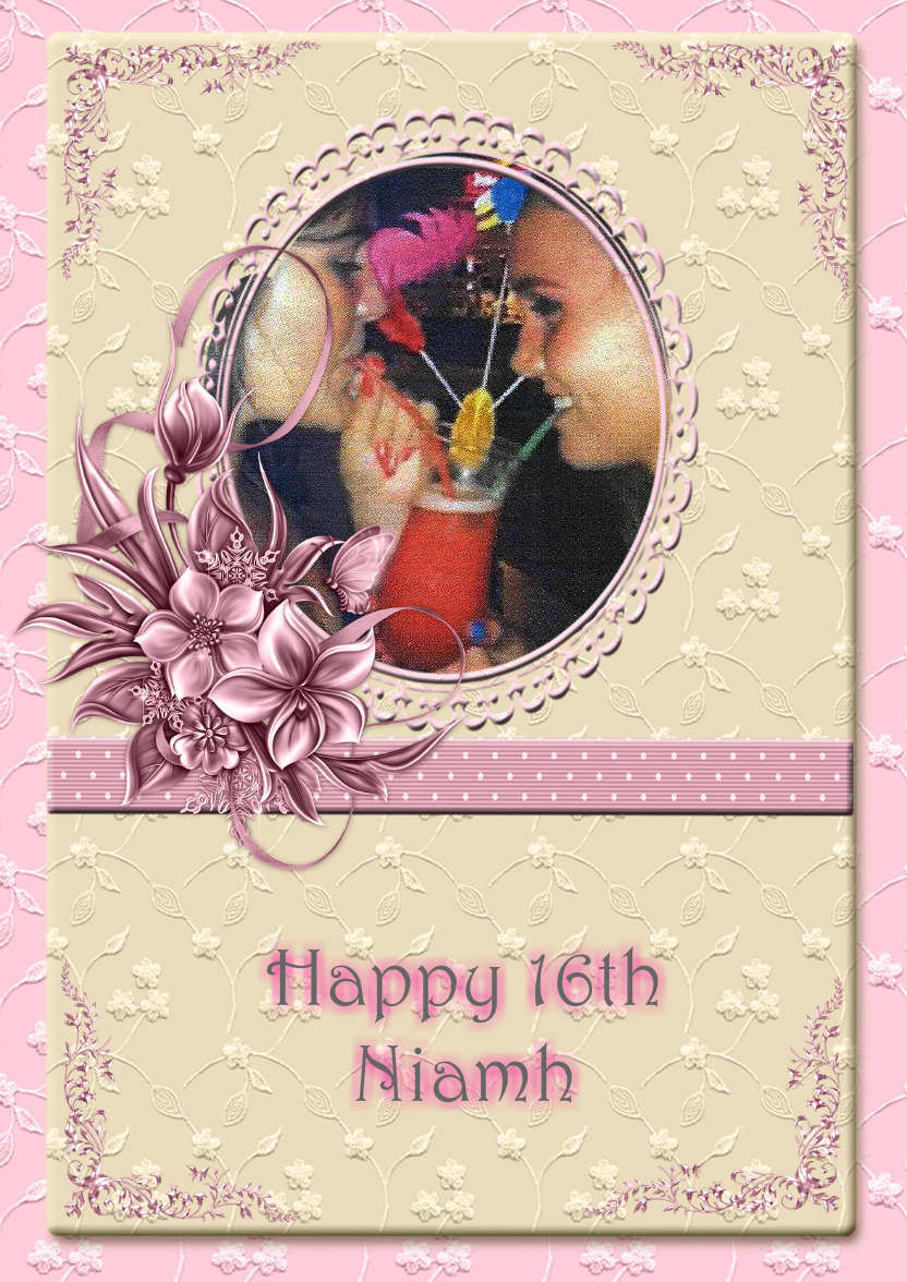 Lovely Female Design for Lots of Occasions - card made with Crafty Bob's Card Creator