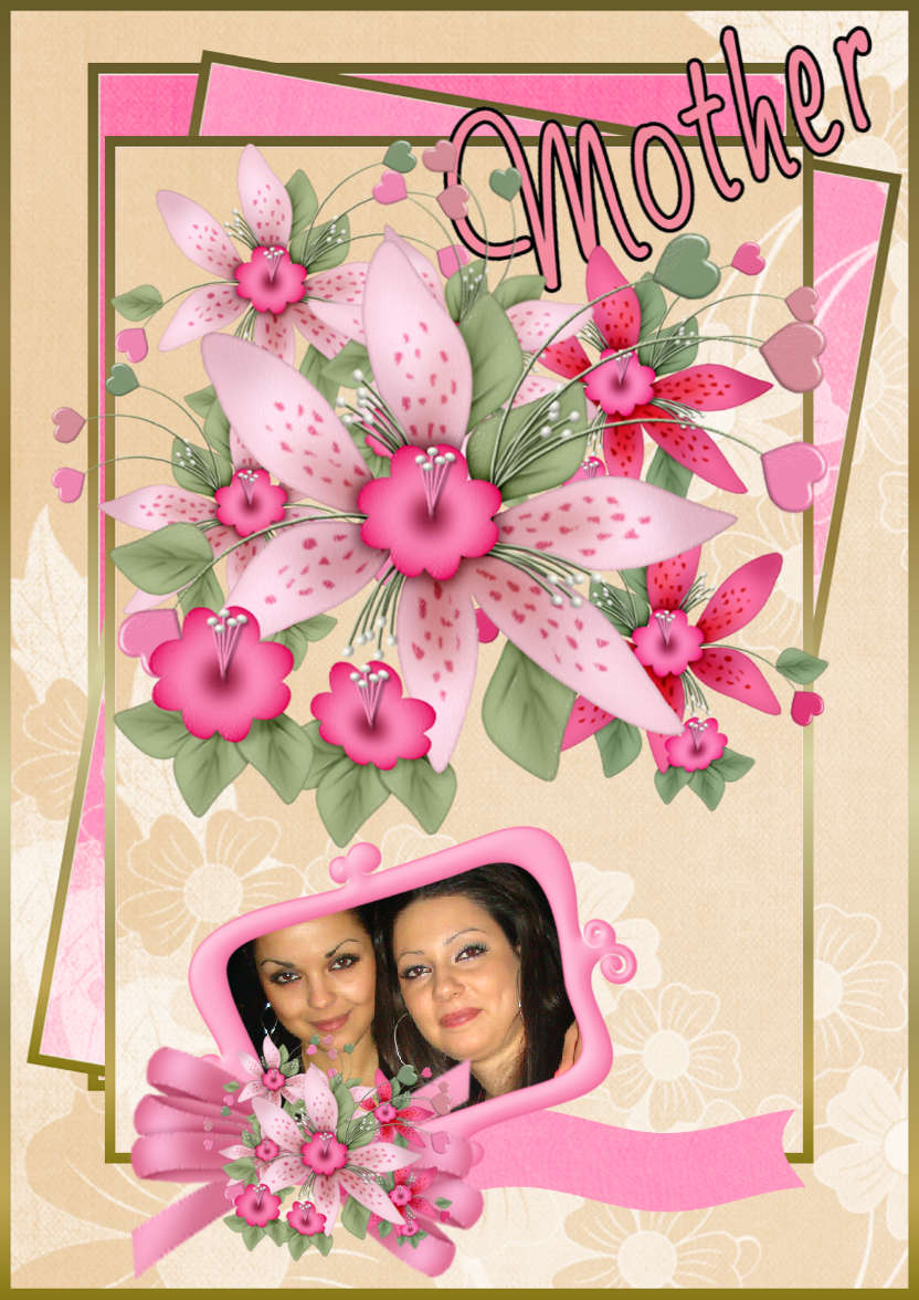 On Mother's Day - card made with Crafty Bob's Card Creator