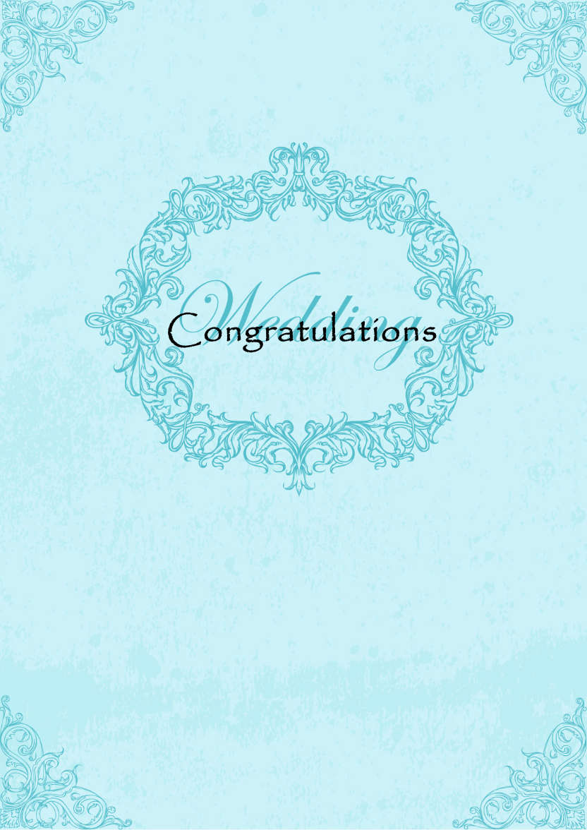 Ornate Wedding Card Front - card made with Crafty Bob's Card Creator