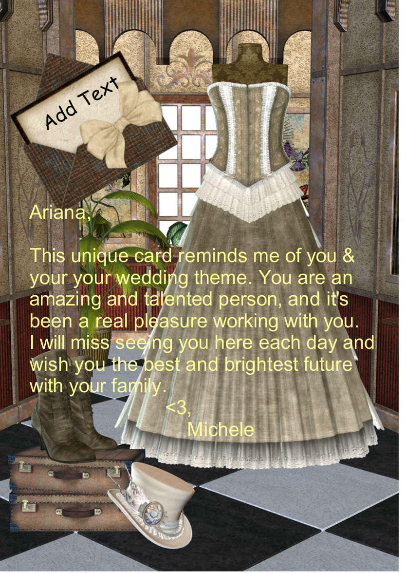 Vintage Greeting - card made with Crafty Bob's Card Creator