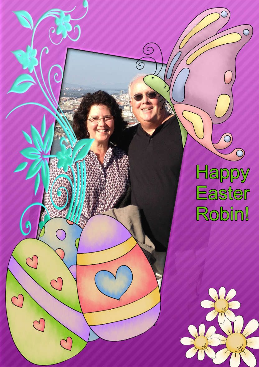 Easter Fun - card made with Crafty Bob's Card Creator