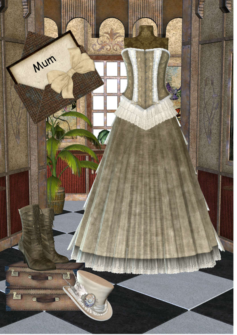 Vintage Greeting - card made with Crafty Bob's Card Creator