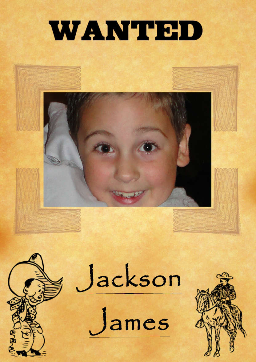 Wanted - card made with Crafty Bob's Card Creator