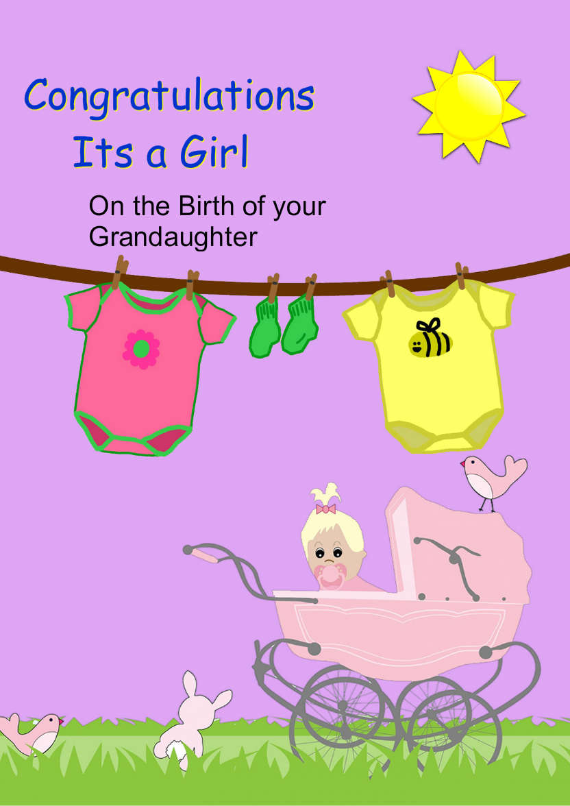 Baby - card made with Crafty Bob's Card Creator
