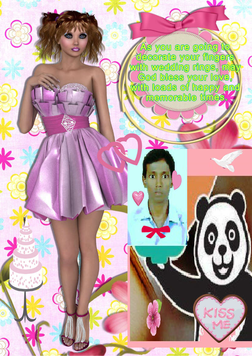 Prom Girl - card made with Crafty Bob's Card Creator