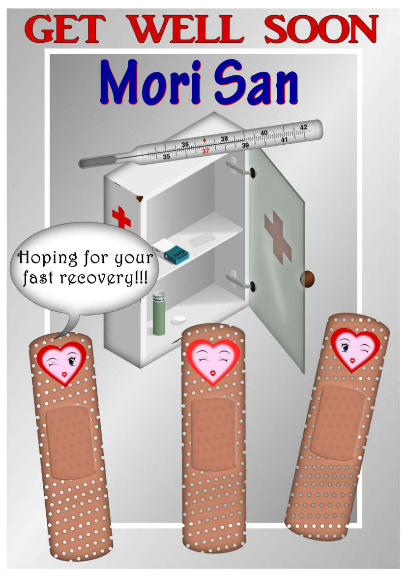 Bandaid -get Well - card made with Crafty Bob's Card Creator